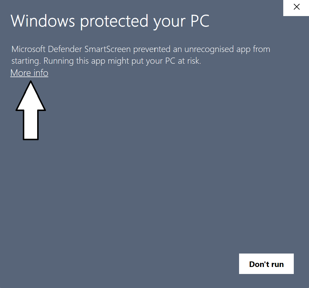 Windows SmartScreen - More info